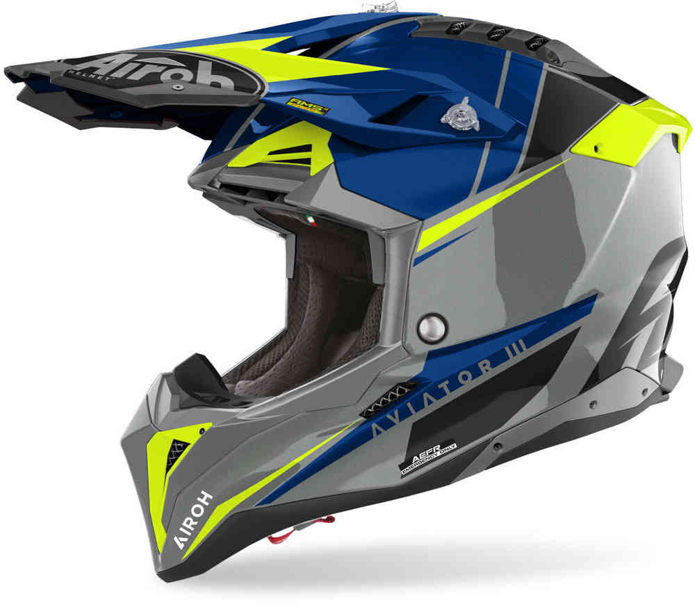 Airoh Aviator 3 Push Casco Motocross