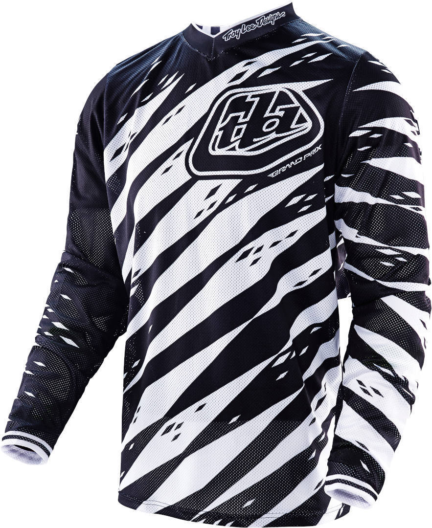 Troy Lee Designs GP Air Vert Jersey, black-white, Size S, black-white, Size S