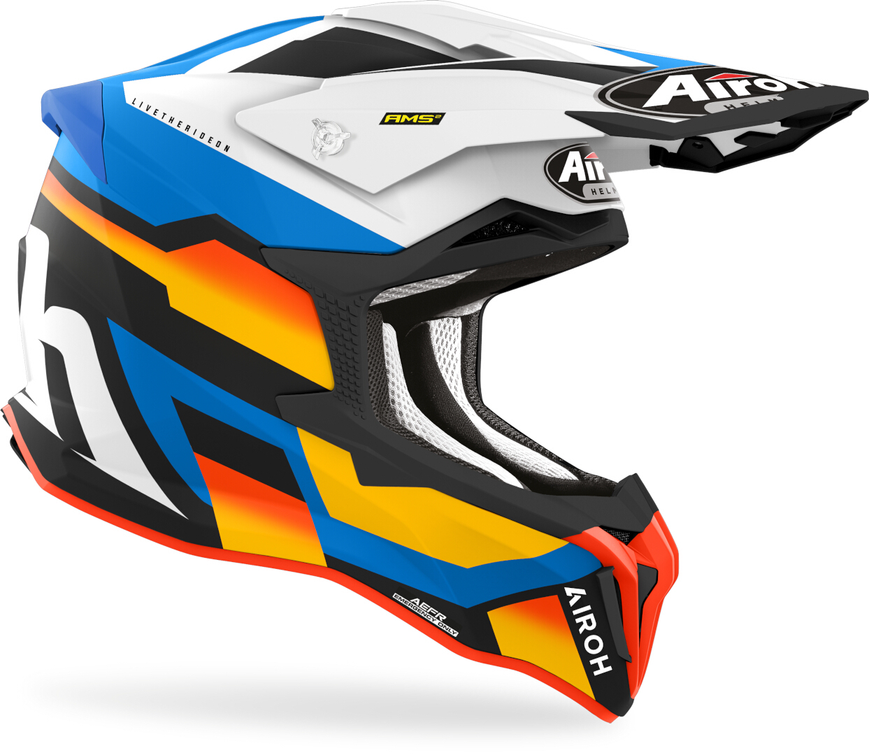 AIROH STRYCKER GLAM BLUE MATT HELMET