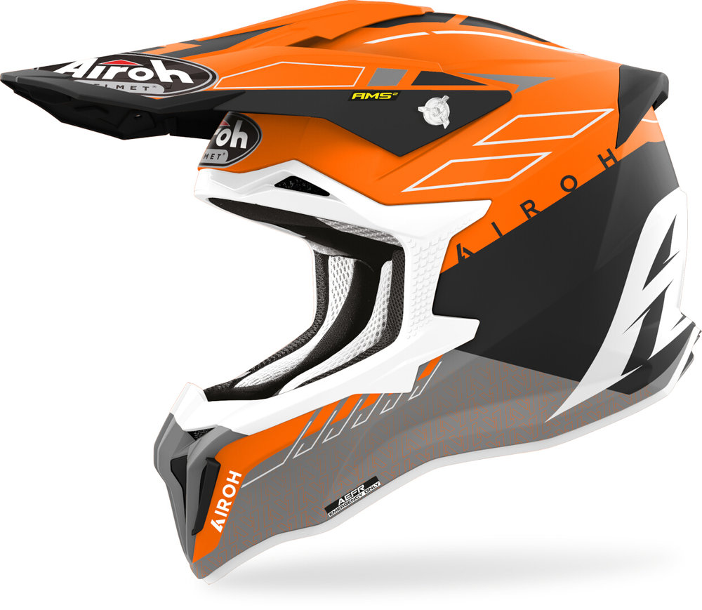 AIROH STRYCKER SKIN ORANGE MATT HELMET