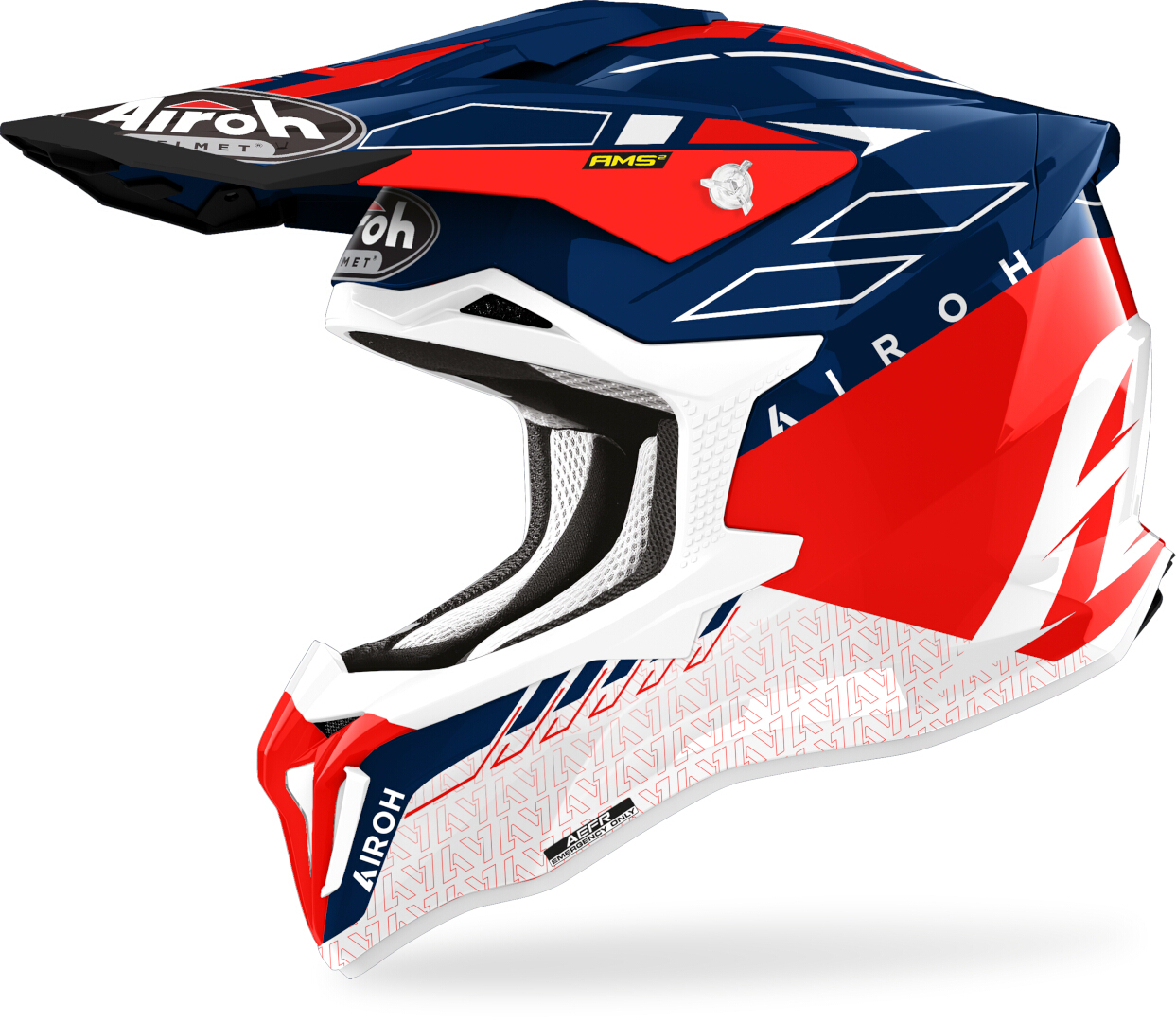Airoh Strycker Skin Motocross Helmet, red, Size S, red, Size S