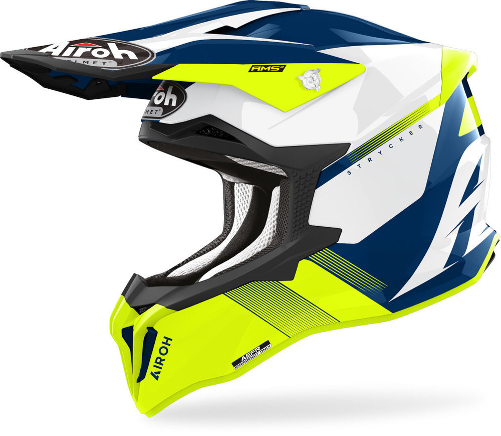 AIROH STRYCKER BLAZER YELLOW GLOSS HELMET