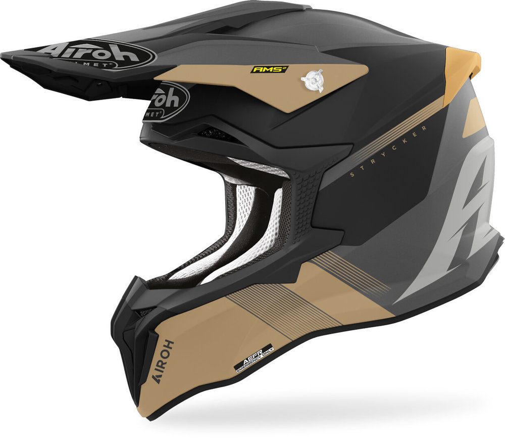 AIROH STRYCKER BLAZER GOLD MATT HELMET