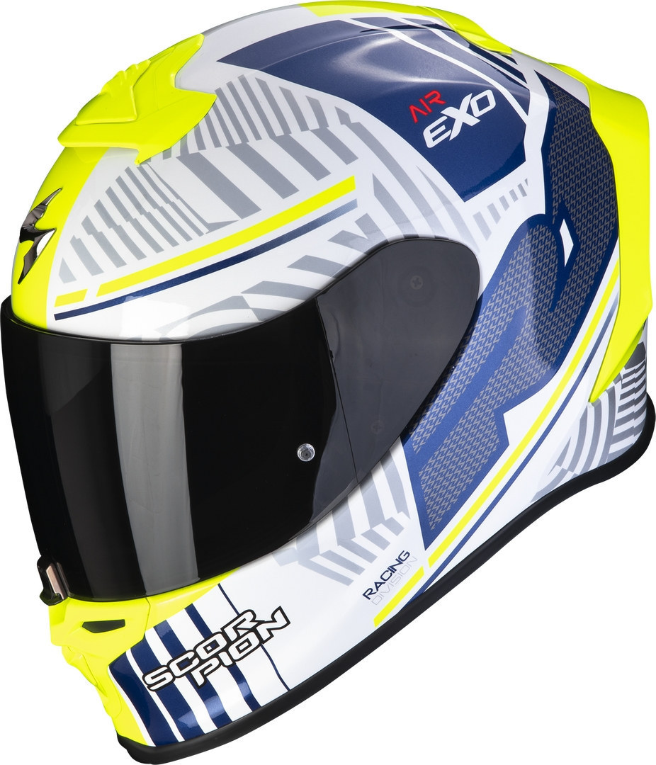 Scorpion EXO-R1 Evo Air Victory Helmet, white-blue, Size XL, white-blue, Size XL
