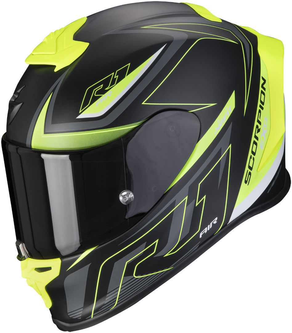 Scorpion EXO-R1 Evo Air Gaz Helmet, black-yellow, Size XS, black-yellow, Size XS