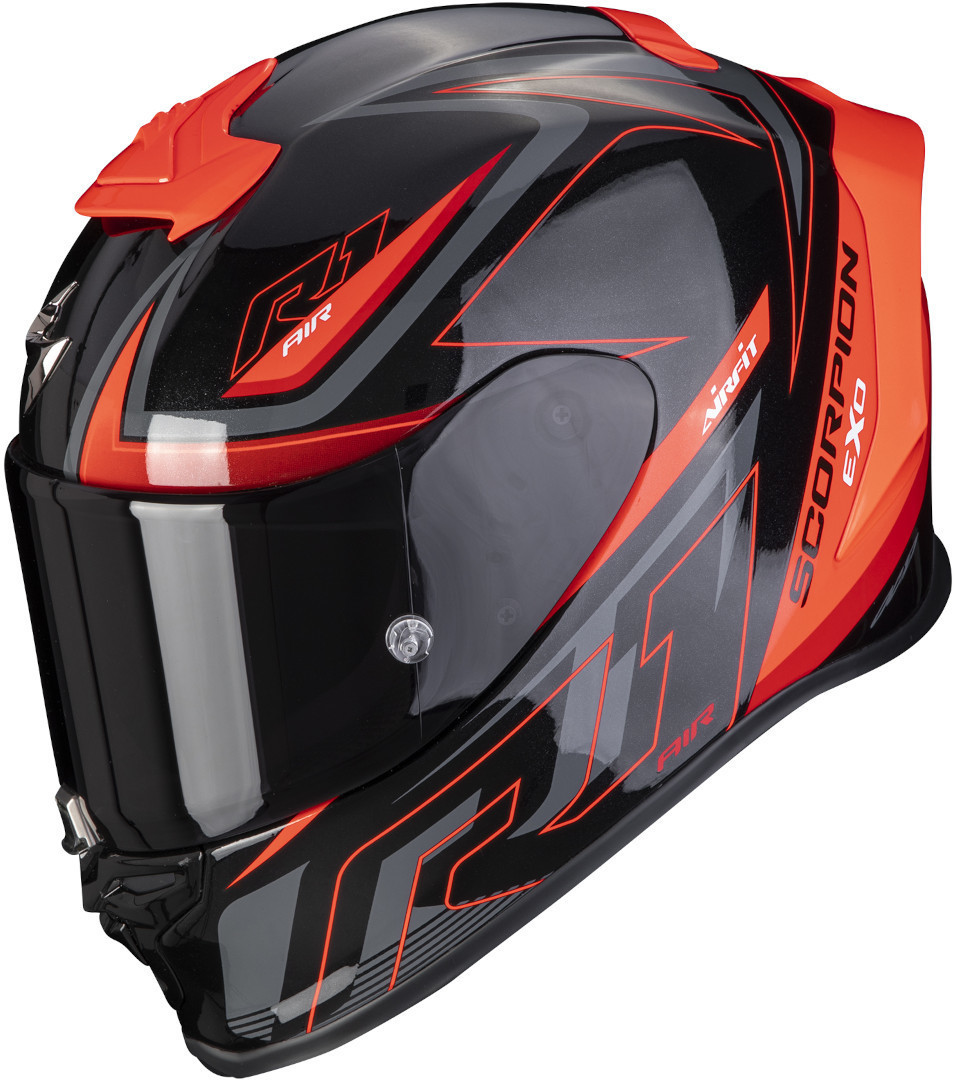 Scorpion EXO-R1 Evo Air Gaz Helmet, black-red, Size S, black-red, Size S