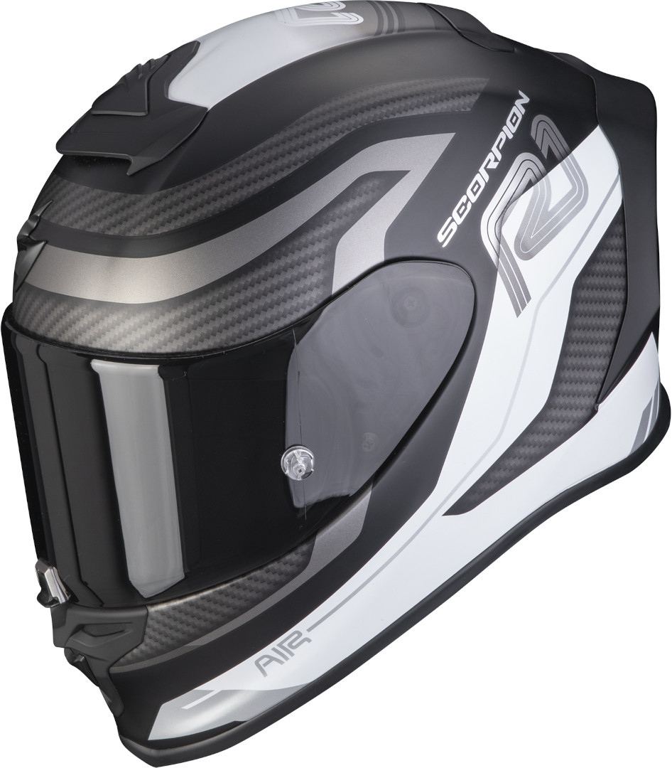 Scorpion EXO-R1 Evo Air Vatis Helm, zwart-wit, afmeting L