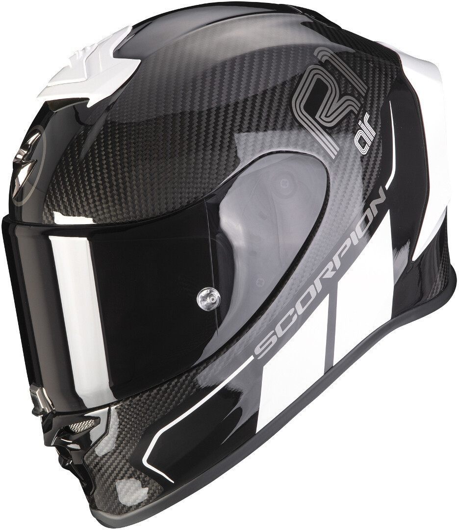 Scorpion EXO-R1 Evo Air Corpus II Carbon Helmet, black-white, Size M, black-white, Size M