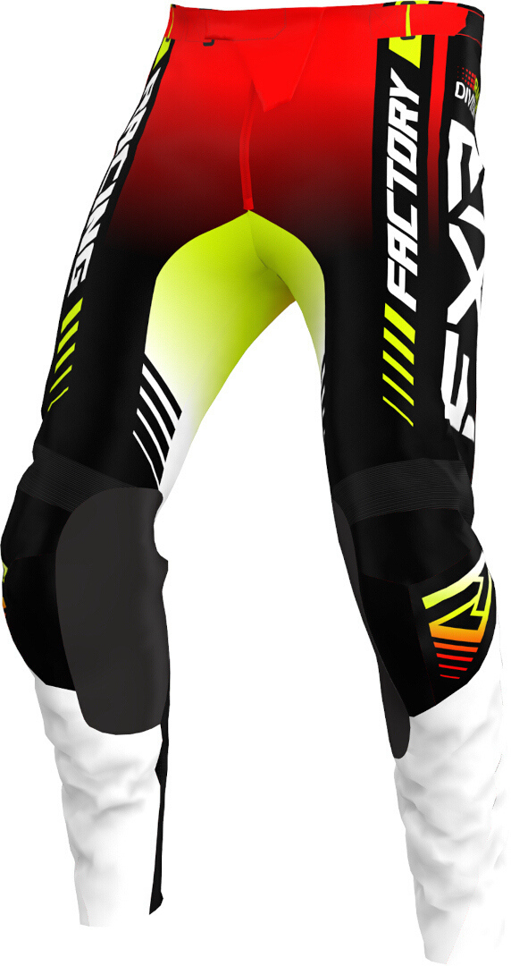 FXR Clutch Pro Youth Motocross Pants, black-white-red, Size XL, black-white-red, Size XL