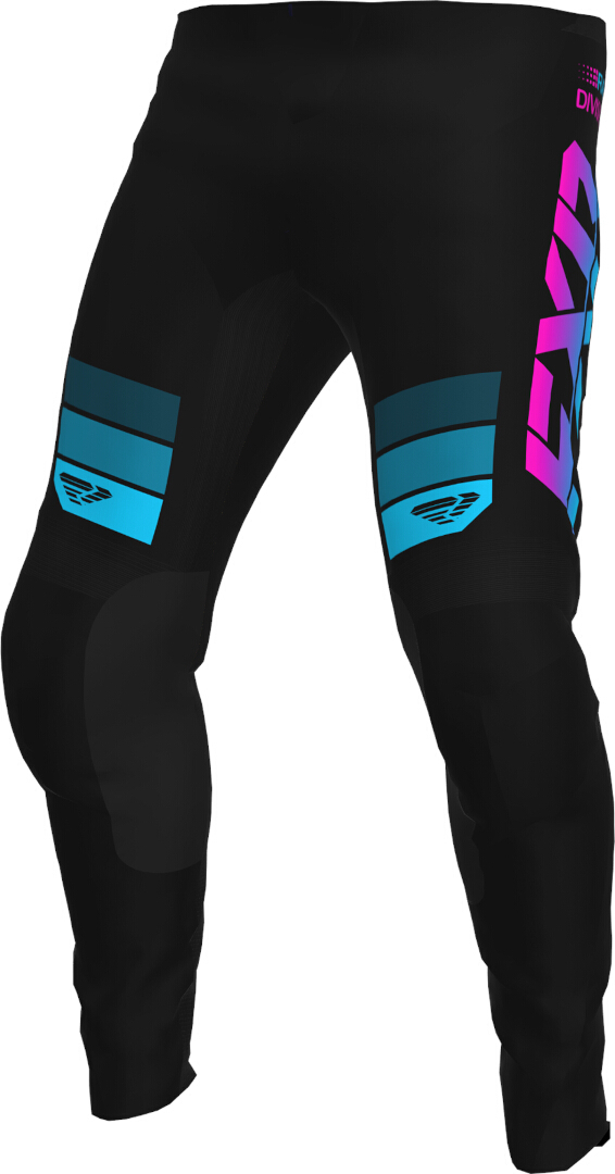 FXR Clutch Pro Youth Motocross Pants, black-pink, Size XL, black-pink, Size XL