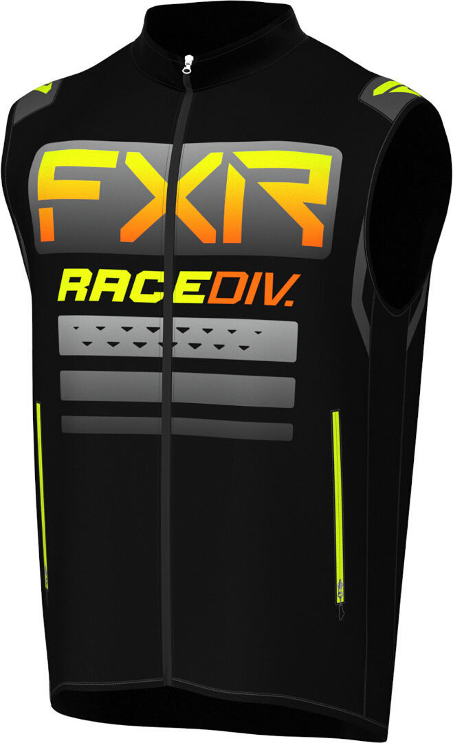 FXR RR Off-Road Motocross Vest, black-grey-yellow, Size M, black-grey-yellow, Size M