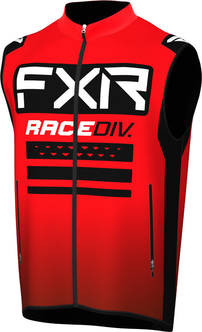 Image of FXR RR Off-Road Gilet Motocross, nero-bianco-rosso, dimensione 2XL