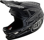 Troy Lee Designs D3 Fiberlite Spiderstripe 내리막 헬멧