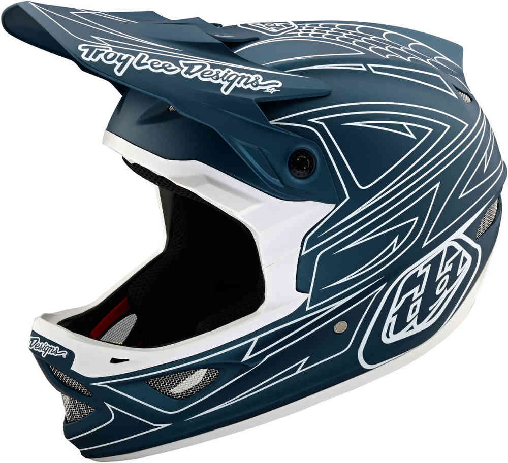 Troy Lee Designs D3 Fiberlite Spiderstripe Шлем для скоростного спуска