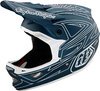 Vorschaubild für Troy Lee Designs D3 Fiberlite Spiderstripe Downhill Helm