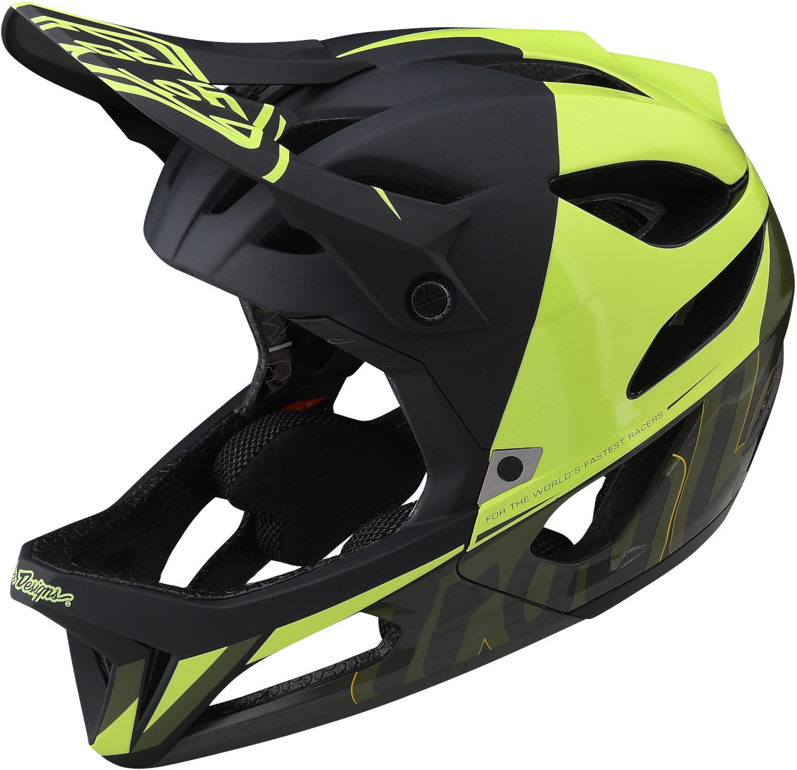 Troy Lee Designs MIPS Stage Nova Casco da discesa, giallo, dimensione XL 2XL