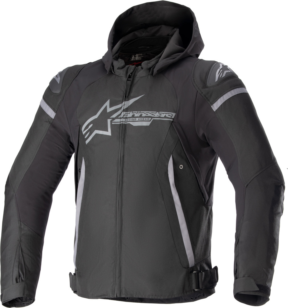 Alpinestars Zaca водонепроницаемая мотоциклетная текстильная куртка Черный/Серый S 