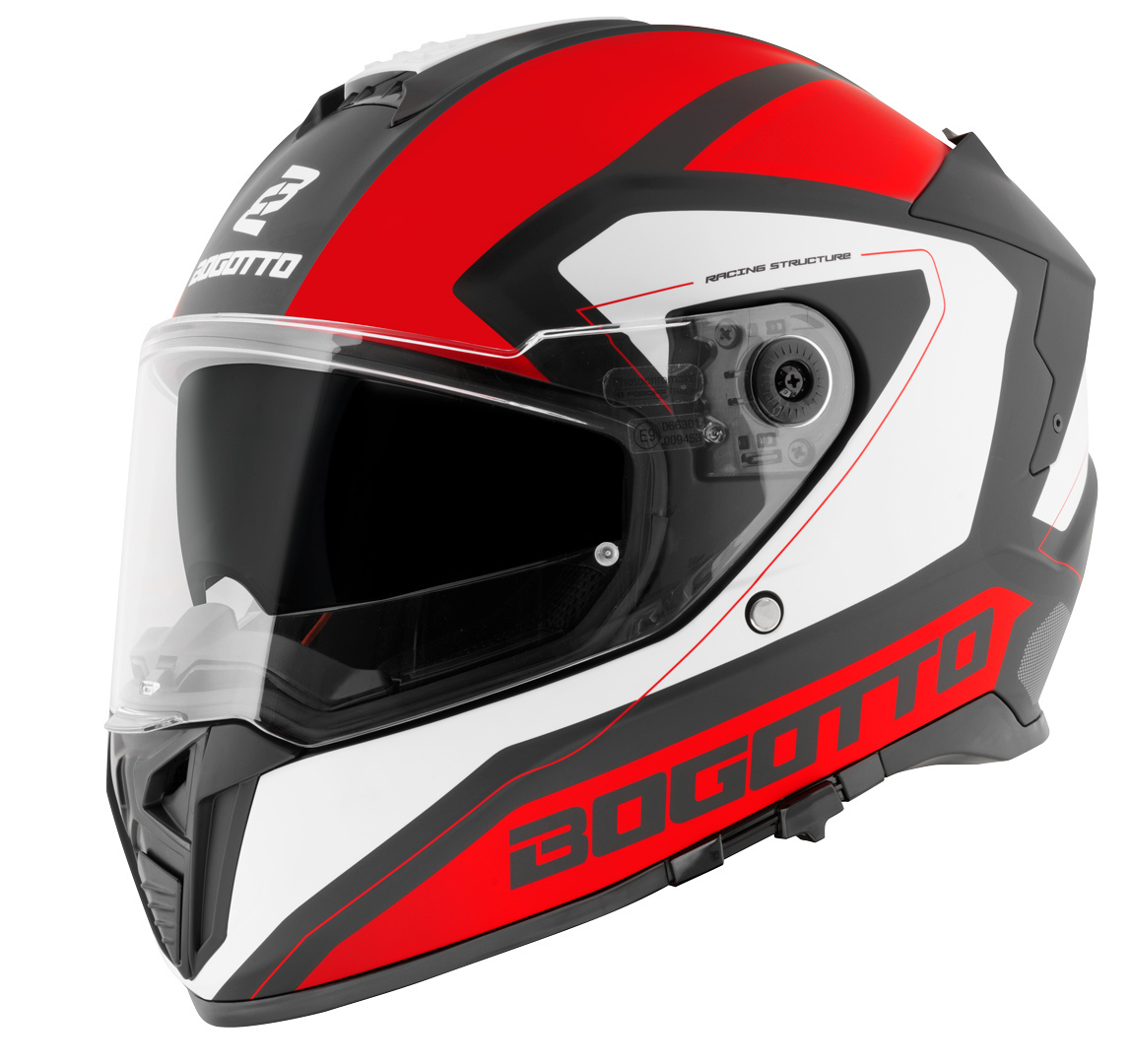 Bogotto FF122 BGT Helmet, white-red, Size XS, white-red, Size XS
