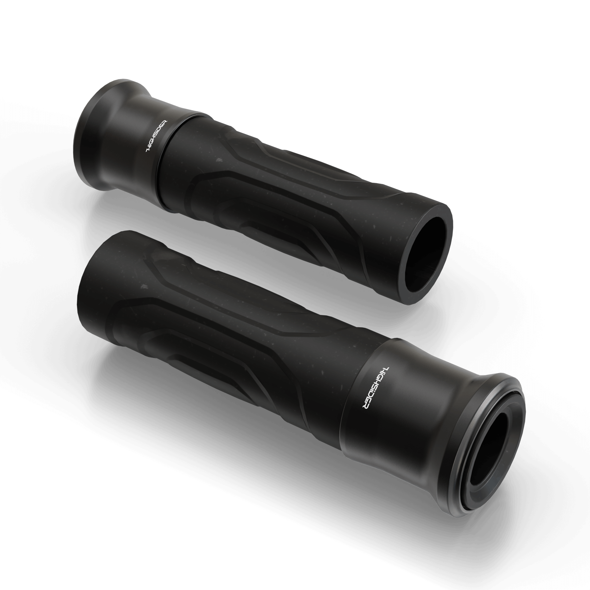 HIGHSIDER ESAGANO-RS handlebar grip rubber 7/8 inch (22.2 mm), 125 mm, black, black
