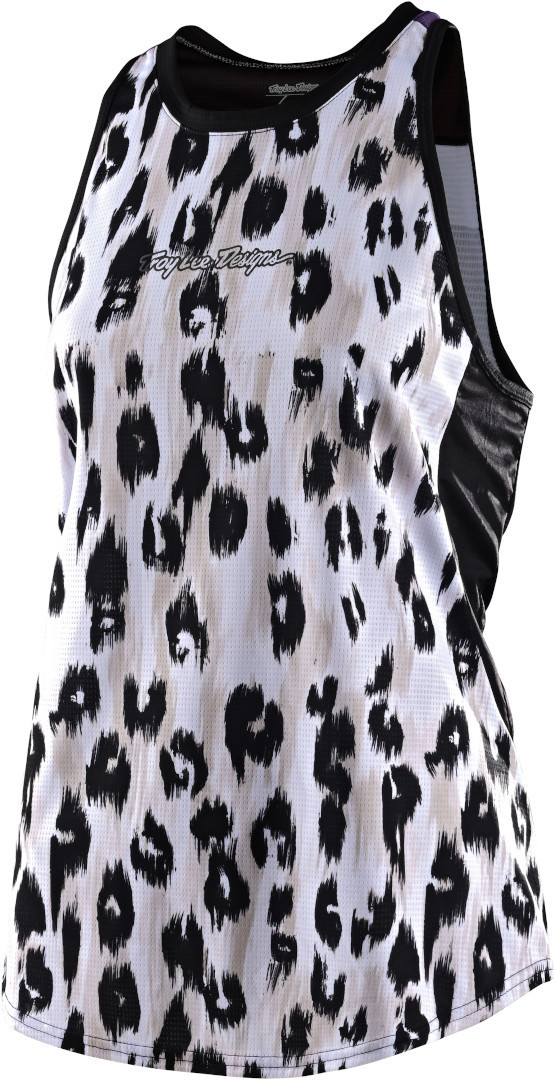 Troy Lee Designs Luxe Wild Cat Ladies Bicycle Tank Top, black-white, Size XS for Women, black-white, Size XS for Women