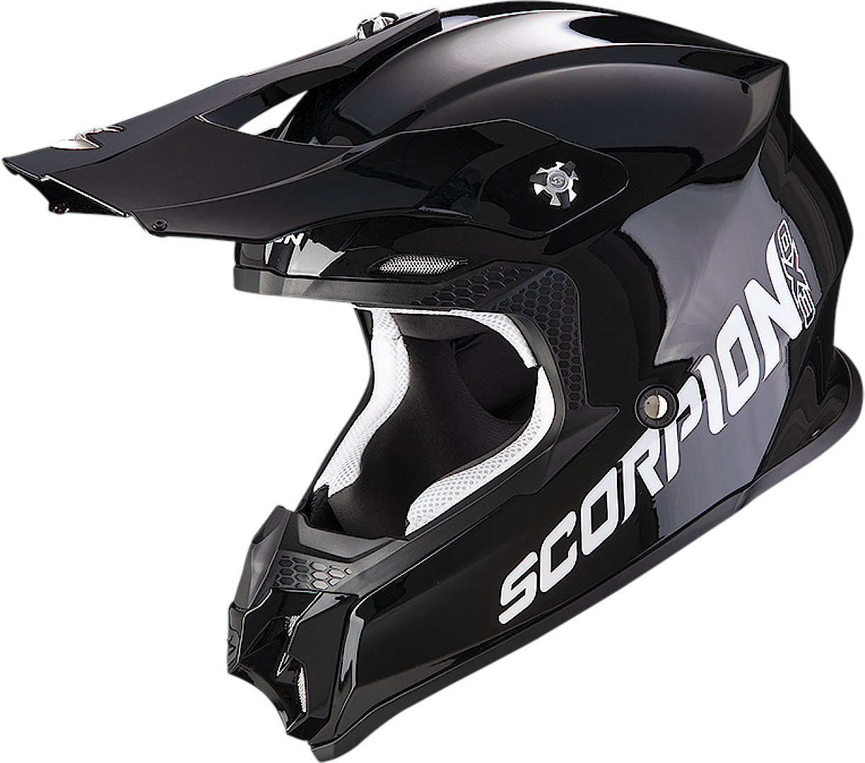 Scorpion VX-16 Evo Air Solid Motocross Helmet, black, Size XS, black, Size XS