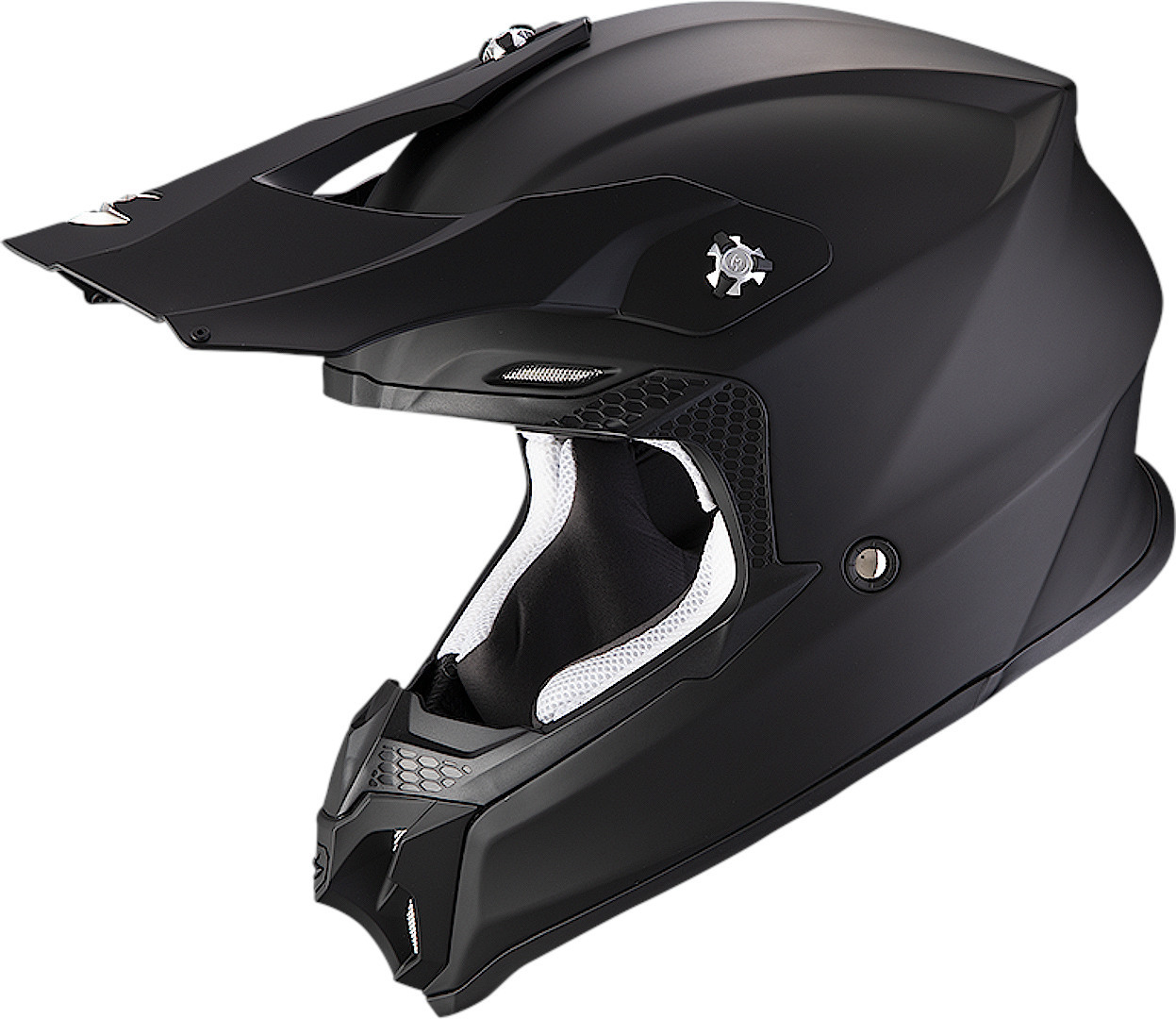 Scorpion VX-16 Evo Air Solid Motocross Helmet, black, Size XS, black, Size XS