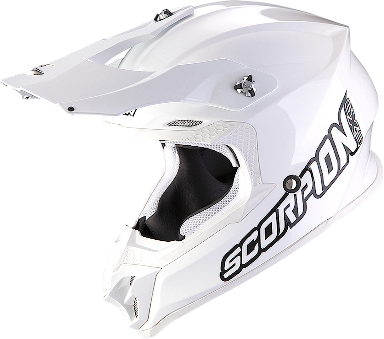 Scorpion VX-16 Evo Air Solid Motocross Helmet, white, Size XS, white, Size XS