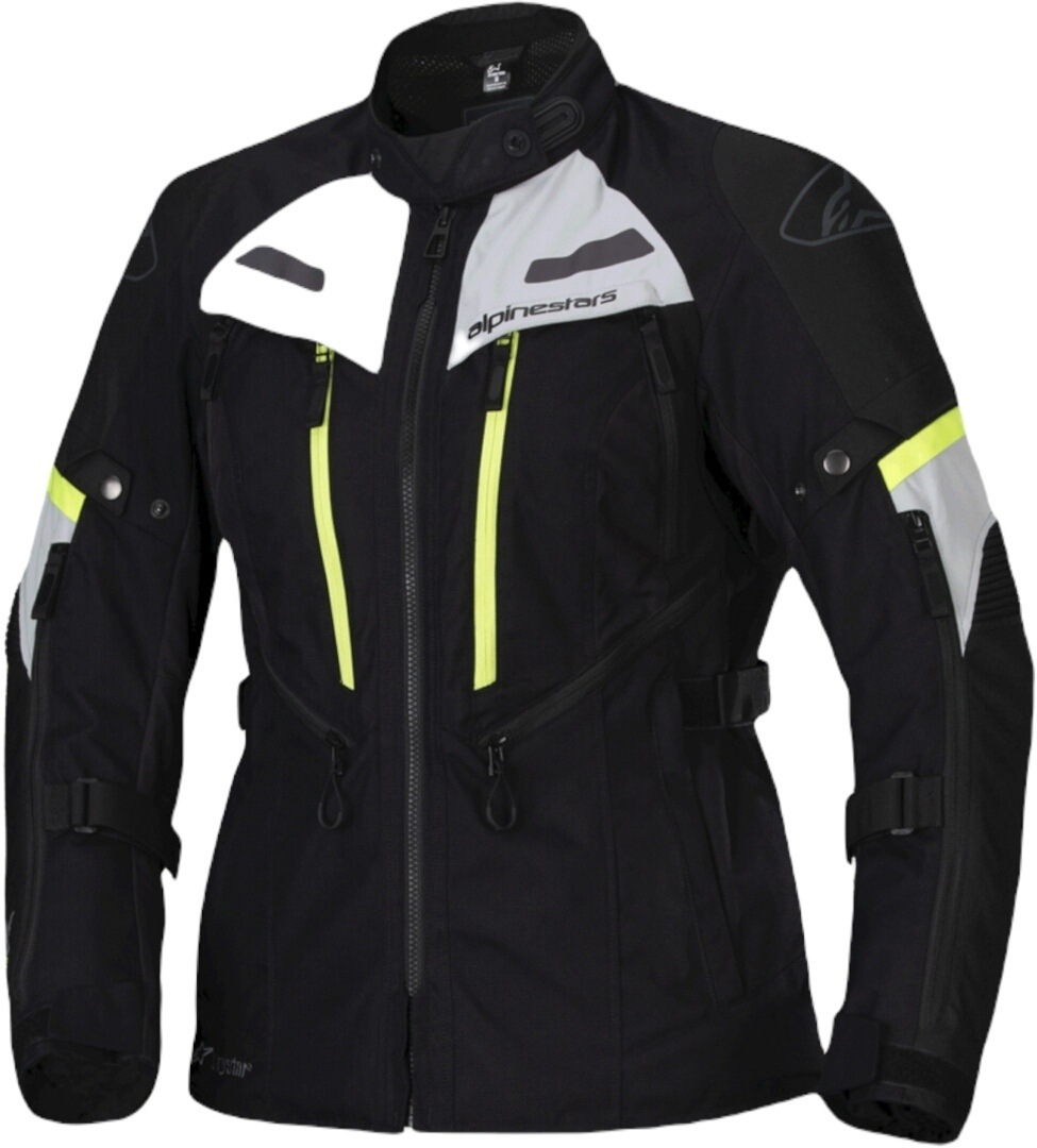 Alpinestars Stella Bogota Pro Drystar® водонепроницаемая женская мотоциклетная текстильная куртка Черный/Желтый S 