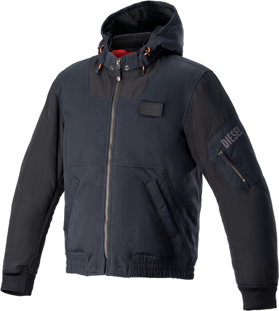 Alpinestars AS-DSL Kensei Bomber Motorfiets textiel jas, zwart, afmeting 2XL