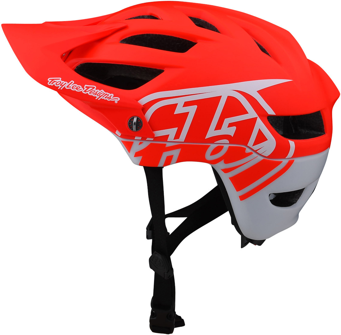 Image of Troy Lee Designs A1 Drone 2022 Casco da bicicletta giovanile, bianco-rosso