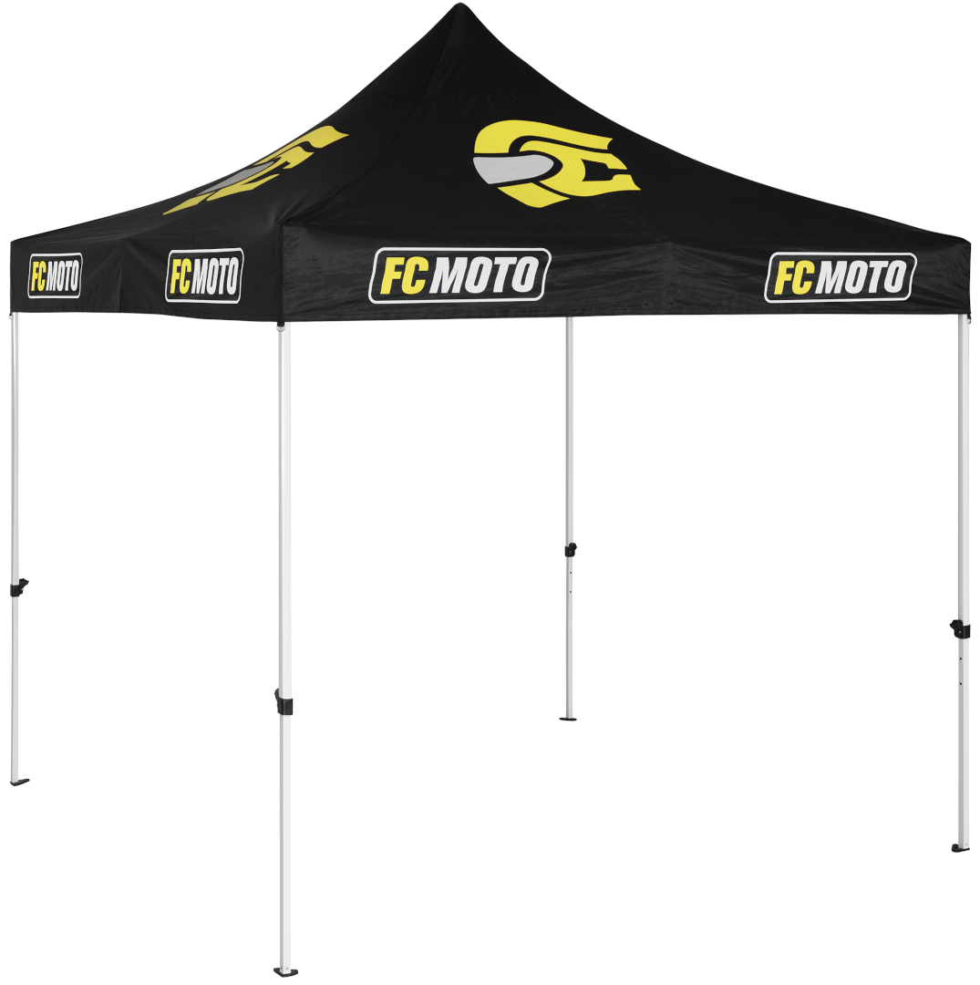 FC-Moto 2.0 3 x 3 m Steel Tent, black, black, Size One Size