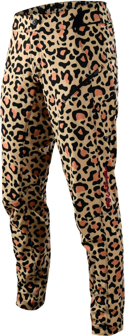 Troy Lee Designs Lilium Leopard Ladies Bicycle Pants, black-beige, Size XS for Women, black-beige, Size XS for Women