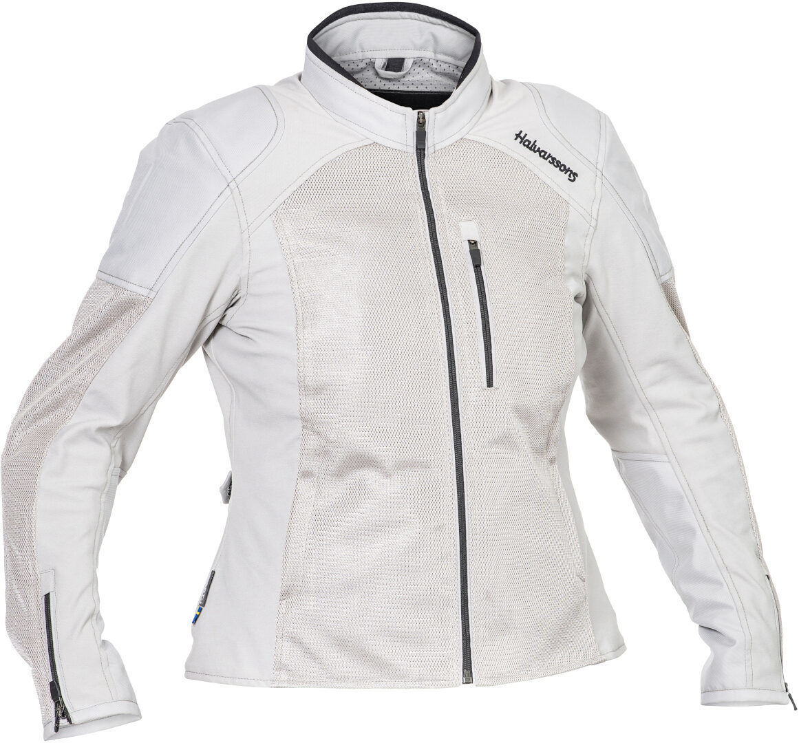 Halvarssons Arvika Veste textile de moto pour femmes, noir-gris, taille 34