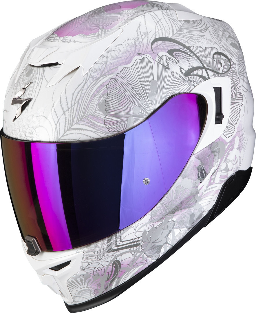 Scorpion EXO-520 Evo Air Melrose Ladies Helmet, white-pink, Size M for Women, white-pink, Size M for Women