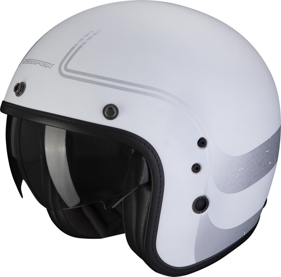 Scorpion Belfast Evo Soul Jet Helmet, white-silver, Size XS 54 55, white-silver, Size XS 54 55