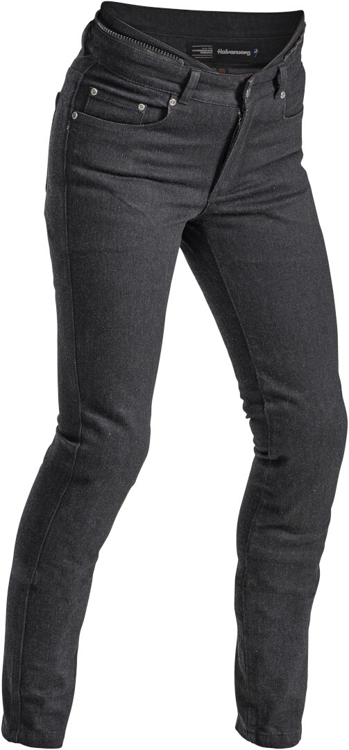 Halvarssons Nyberg Ladies Motorcycle Jeans, black, Size 34 for Women, black, Size 34 for Women