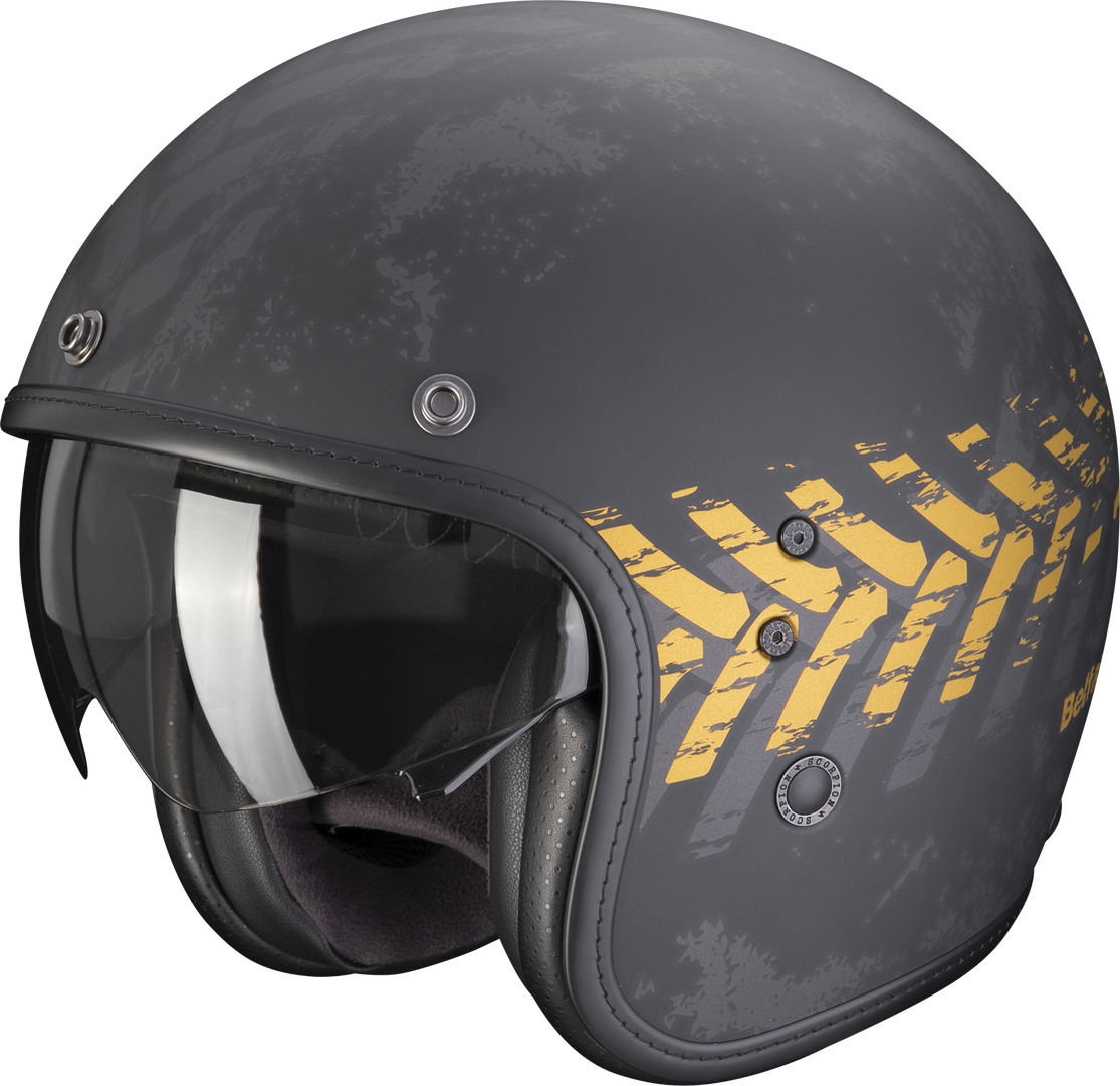 Scorpion Belfast Evo Nevada Jet Helmet, grey-gold, Size XS 54 55, grey-gold, Size XS 54 55