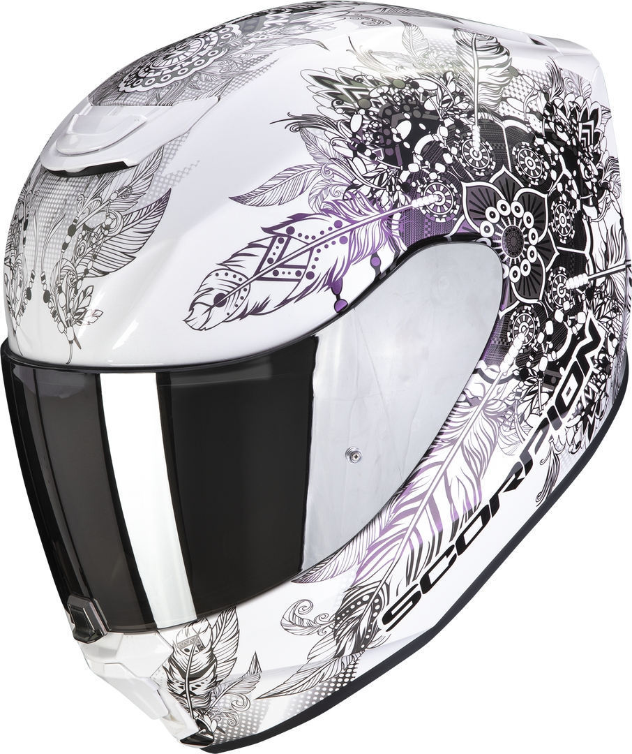 Scorpion EXO 391 Dream Dames Helm, wit-donkerrood, afmeting S