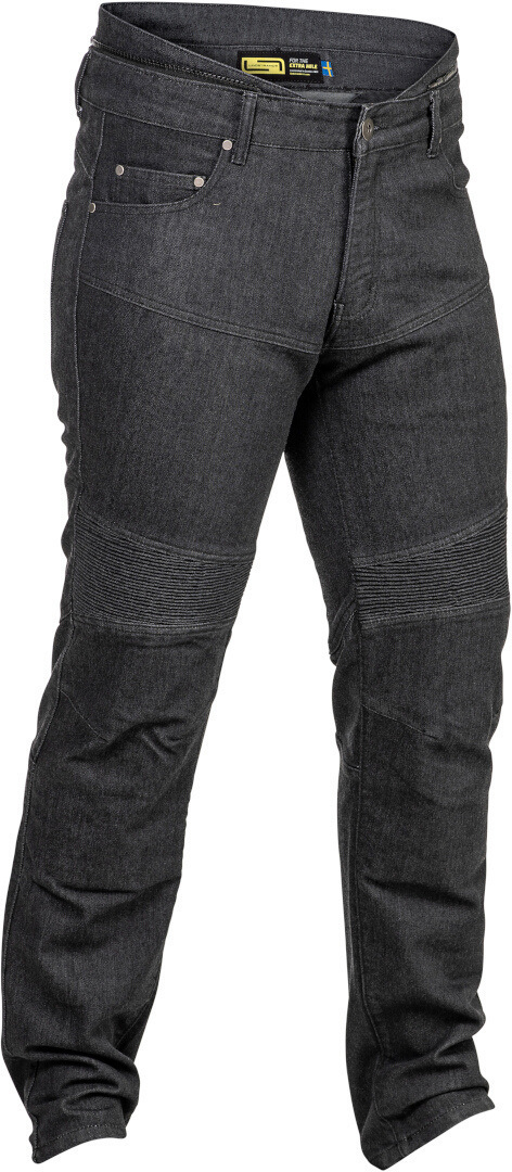Lindstrands Lejen Jeans moto, noir-gris, taille 56 pour Hommes