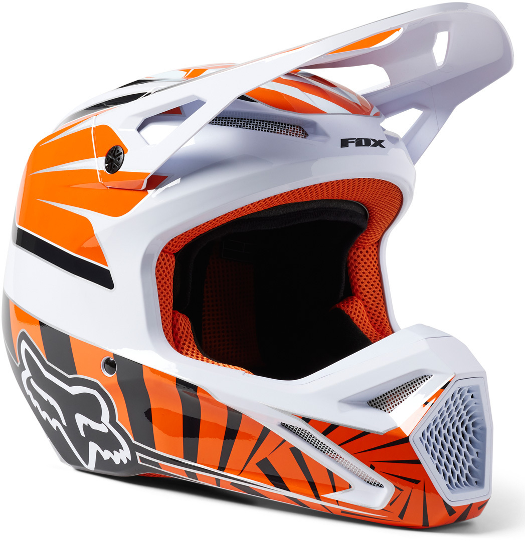 White fox dirt bike helmet on sale