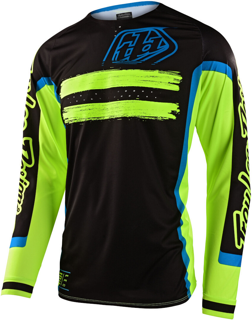 Troy Lee Designs SE Pro Marker Motocross Jersey, black-yellow, Size M, black-yellow, Size M