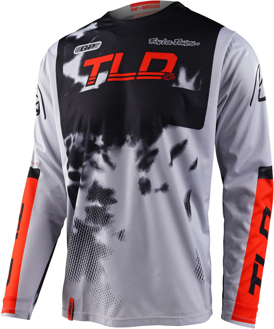 Troy Lee Designs GP Astro 2022 Motocross Jersey, grey-orange, Size S, grey-orange, Size S