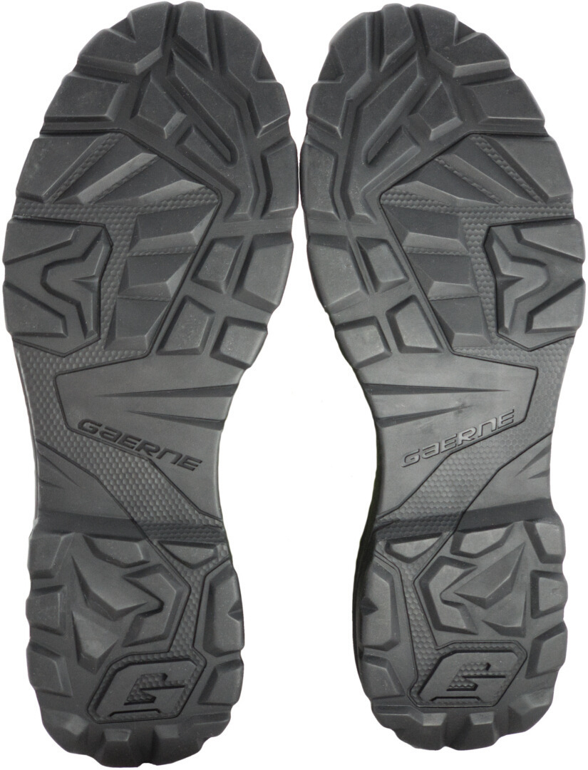 Side view of Gaerne Adventure Aquatech waterproof Motorcycle Boots, black, Size 43 for Men
