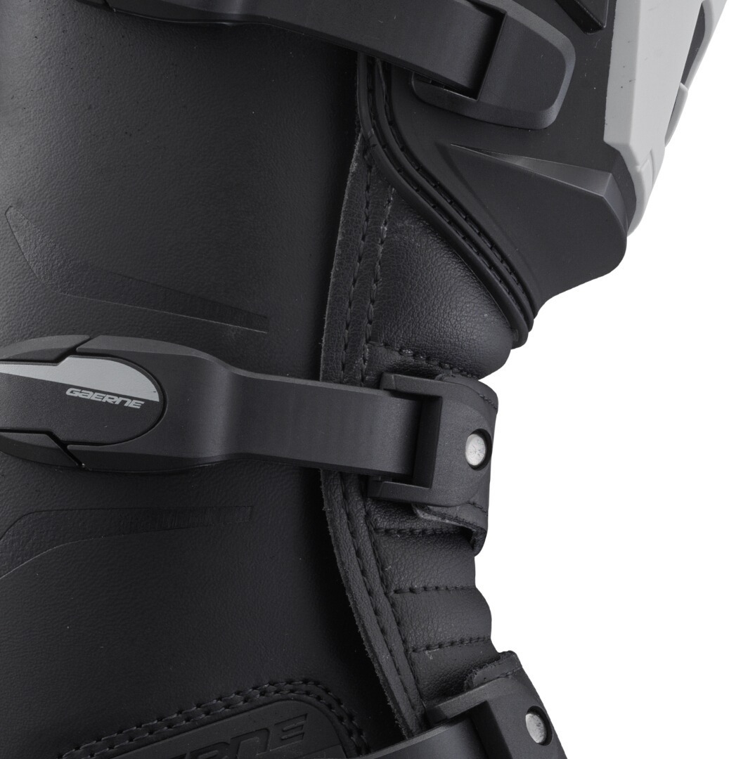Side view of Gaerne Adventure Aquatech waterproof Motorcycle Boots, black, Size 43 for Men