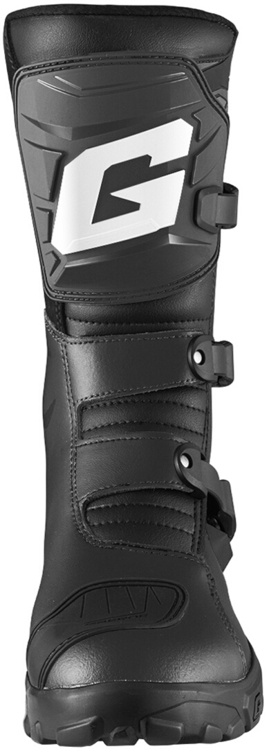 Side view of Gaerne Adventure Aquatech waterproof Motorcycle Boots, black, Size 43 for Men