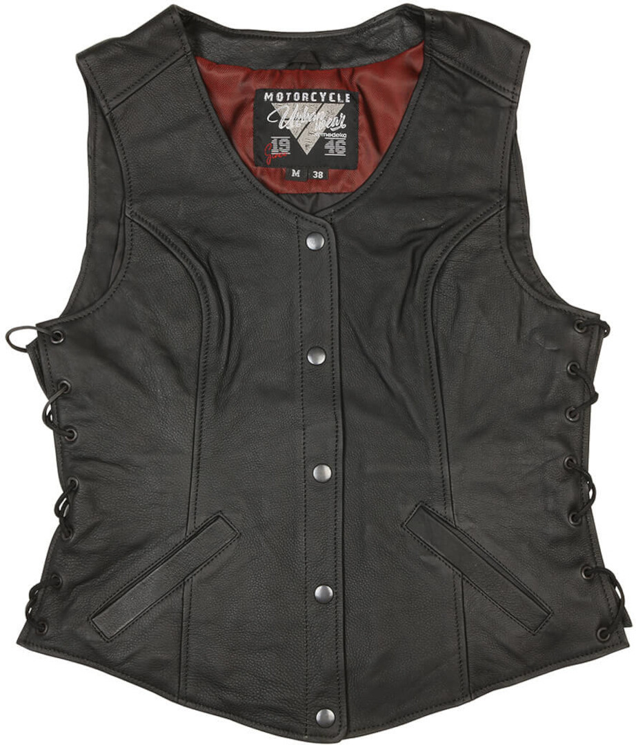 Modeka Diona Dames Motorfiets Vest, zwart, afmeting 38 voor vrouw