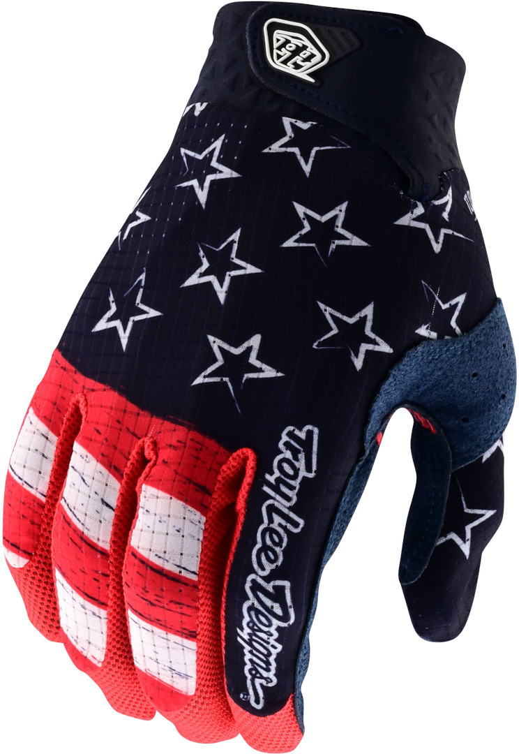 Troy Lee Designs Air Citizen Motocross Gloves, red-blue, Size S, red-blue, Size S
