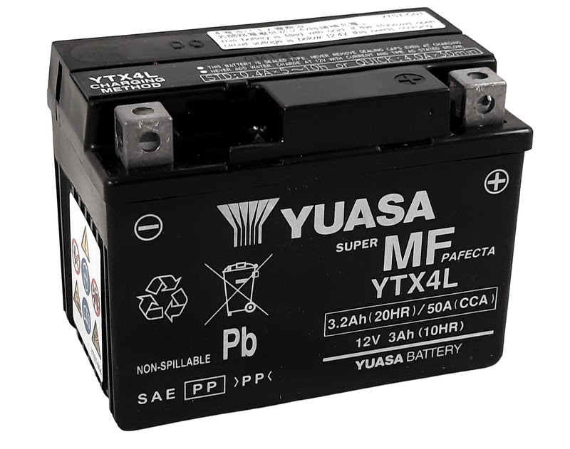 YUASA YTX4L W/C Maintenance Free Battery