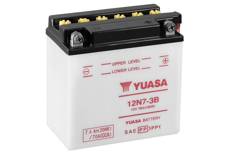 YUASA Battery Conventional without Acid Pack - 12N7-3B, Size 135 mm, Size 135 mm
