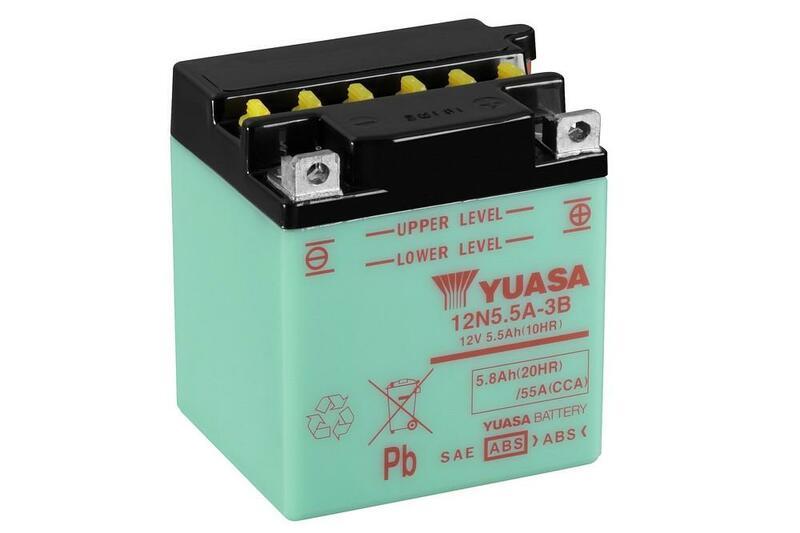 YUASA YUASA conventionele YUASA batterij zonder zuur pack - 12N5.5A-3B Batterij zonder acid pack